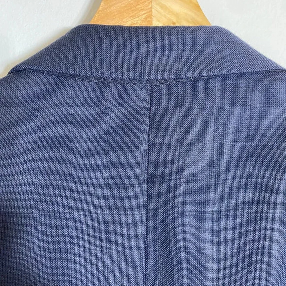 Hart Schaffner Marx Wool Sport Coat Dinner Jacket Blazer Men's 44R Navy Career - Picture 11 of 13